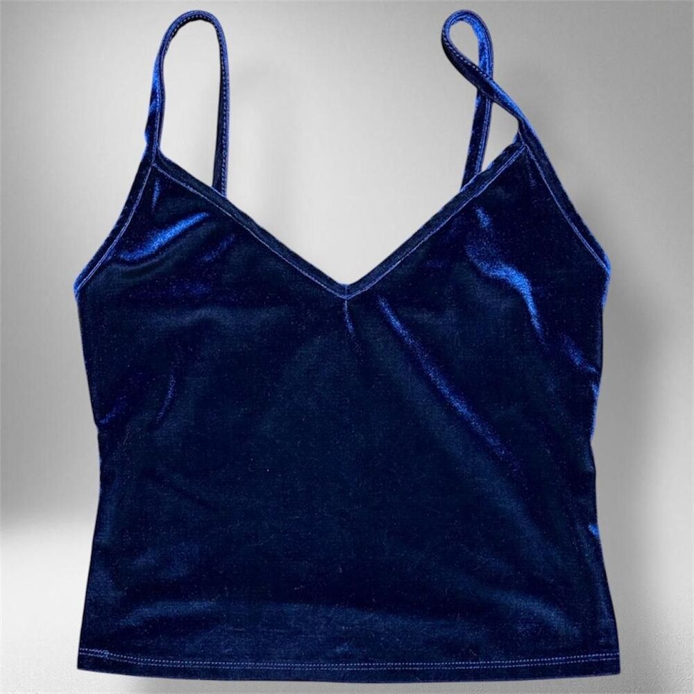Forever 21 Navy Velvet Camisole Tank – Size S